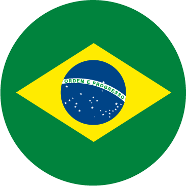 Brazil Round Flag