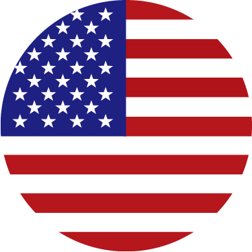 USA Round Flag