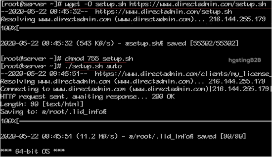 install DirectAdmin on Centos