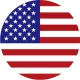 USA Round Flag